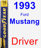 Driver Wiper Blade for 1993 Ford Mustang - Premium