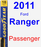 Passenger Wiper Blade for 2011 Ford Ranger - Premium