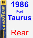 Rear Wiper Blade for 1986 Ford Taurus - Premium