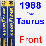 Front Wiper Blade Pack for 1988 Ford Taurus - Premium