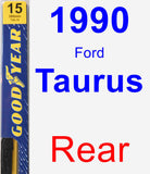 Rear Wiper Blade for 1990 Ford Taurus - Premium