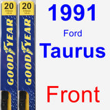 Front Wiper Blade Pack for 1991 Ford Taurus - Premium