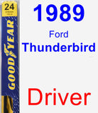 Driver Wiper Blade for 1989 Ford Thunderbird - Premium