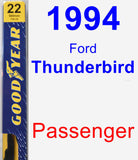 Passenger Wiper Blade for 1994 Ford Thunderbird - Premium