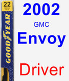 Driver Wiper Blade for 2002 GMC Envoy - Premium