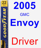 Driver Wiper Blade for 2005 GMC Envoy - Premium