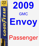 Passenger Wiper Blade for 2009 GMC Envoy - Premium