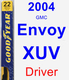 Driver Wiper Blade for 2004 GMC Envoy XUV - Premium