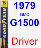 Driver Wiper Blade for 1979 GMC G1500 - Premium