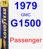 Passenger Wiper Blade for 1979 GMC G1500 - Premium