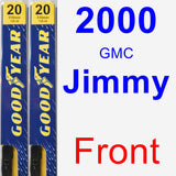 Front Wiper Blade Pack for 2000 GMC Jimmy - Premium