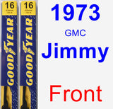 Front Wiper Blade Pack for 1973 GMC Jimmy - Premium