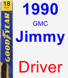 Driver Wiper Blade for 1990 GMC Jimmy - Premium