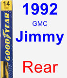 Rear Wiper Blade for 1992 GMC Jimmy - Premium