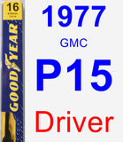 Driver Wiper Blade for 1977 GMC P15 - Premium