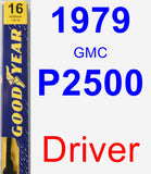 Driver Wiper Blade for 1979 GMC P2500 - Premium