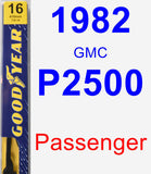 Passenger Wiper Blade for 1982 GMC P2500 - Premium