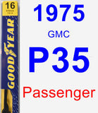 Passenger Wiper Blade for 1975 GMC P35 - Premium