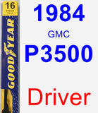 Driver Wiper Blade for 1984 GMC P3500 - Premium