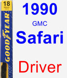 Driver Wiper Blade for 1990 GMC Safari - Premium