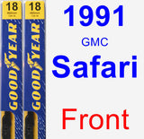 Front Wiper Blade Pack for 1991 GMC Safari - Premium