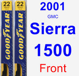 Front Wiper Blade Pack for 2001 GMC Sierra 1500 - Premium