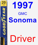 Driver Wiper Blade for 1997 GMC Sonoma - Premium