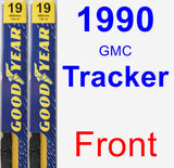 Front Wiper Blade Pack for 1990 GMC Tracker - Premium