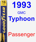 Passenger Wiper Blade for 1993 GMC Typhoon - Premium