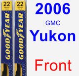 Front Wiper Blade Pack for 2006 GMC Yukon - Premium