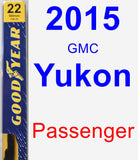 Passenger Wiper Blade for 2015 GMC Yukon - Premium