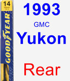 Rear Wiper Blade for 1993 GMC Yukon - Premium