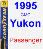 Passenger Wiper Blade for 1995 GMC Yukon - Premium