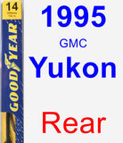 Rear Wiper Blade for 1995 GMC Yukon - Premium