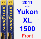 Front Wiper Blade Pack for 2011 GMC Yukon XL 1500 - Premium