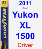 Driver Wiper Blade for 2011 GMC Yukon XL 1500 - Premium