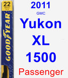 Passenger Wiper Blade for 2011 GMC Yukon XL 1500 - Premium