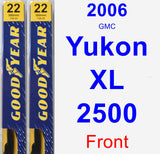 Front Wiper Blade Pack for 2006 GMC Yukon XL 2500 - Premium