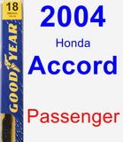 Passenger Wiper Blade for 2004 Honda Accord - Premium