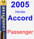 Passenger Wiper Blade for 2005 Honda Accord - Premium