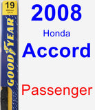 Passenger Wiper Blade for 2008 Honda Accord - Premium