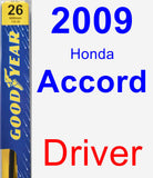 Driver Wiper Blade for 2009 Honda Accord - Premium