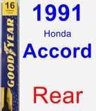 Rear Wiper Blade for 1991 Honda Accord - Premium