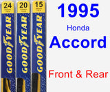 Front & Rear Wiper Blade Pack for 1995 Honda Accord - Premium