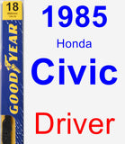 Driver Wiper Blade for 1985 Honda Civic - Premium