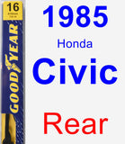 Rear Wiper Blade for 1985 Honda Civic - Premium