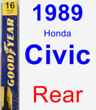 Rear Wiper Blade for 1989 Honda Civic - Premium