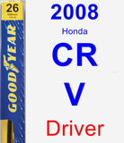 Driver Wiper Blade for 2008 Honda CR-V - Premium