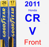 Front Wiper Blade Pack for 2011 Honda CR-V - Premium