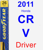 Driver Wiper Blade for 2011 Honda CR-V - Premium